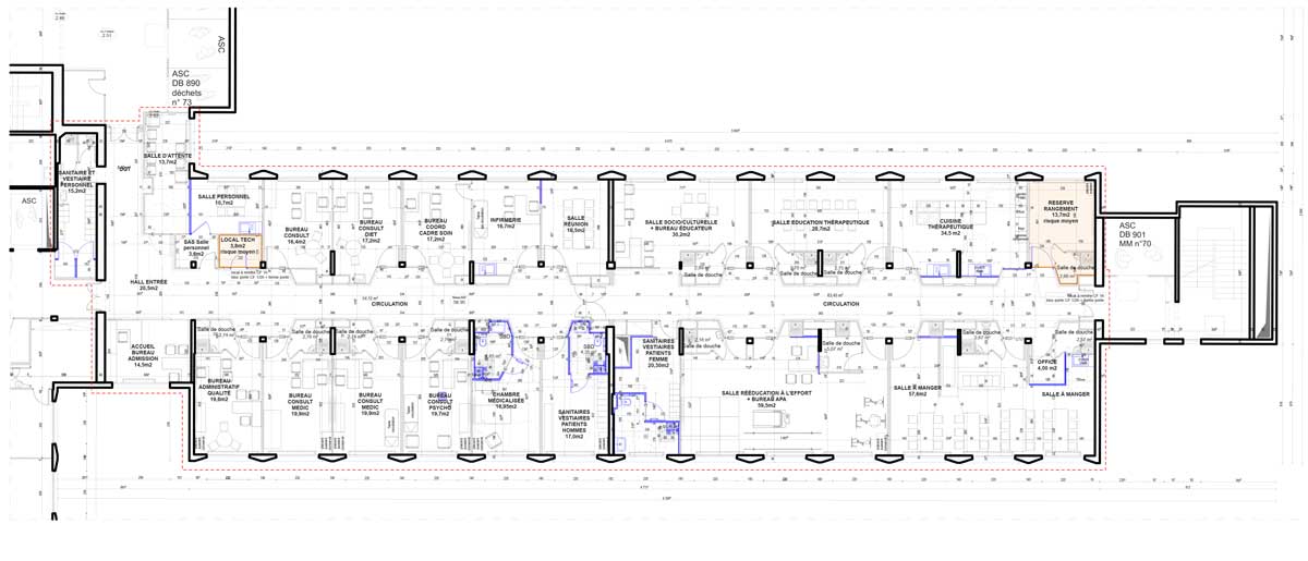 Plan Hopital Sainte Marguerite Marseille Pavillon 8